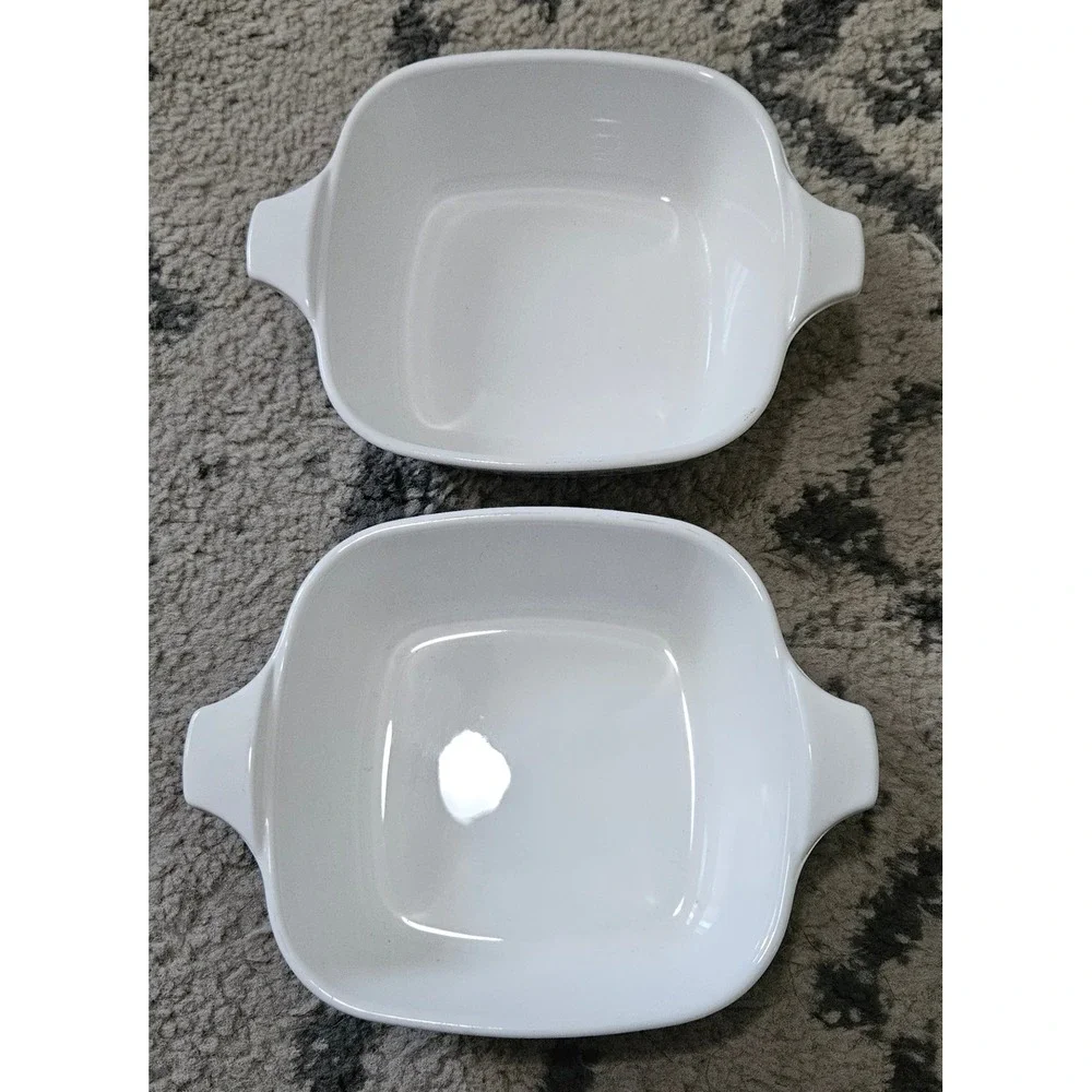 Vintage Corning Ware P-41 Petite Pan Set of 2 Blue Cornflower 1.5 Cup Ramekins